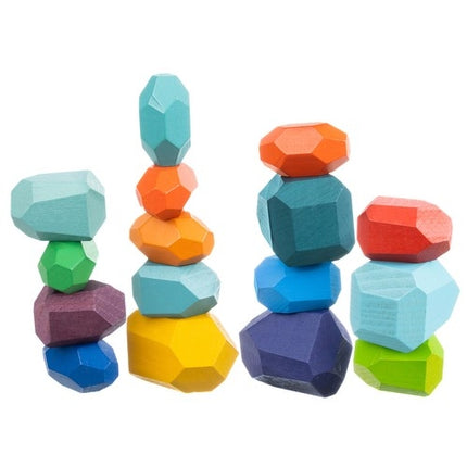 Stones/wooden blocks - 16 pcs. 22475