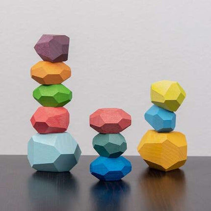 Stones/wooden blocks - 16 pcs. 22475
