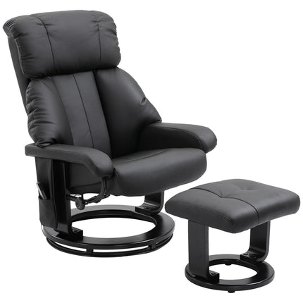 Black massage stool - 76x80x102 cm Adjustable height
