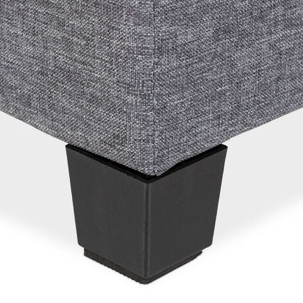 Stool with padding in gray