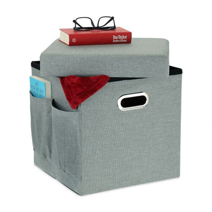 Stool with storage & pockets