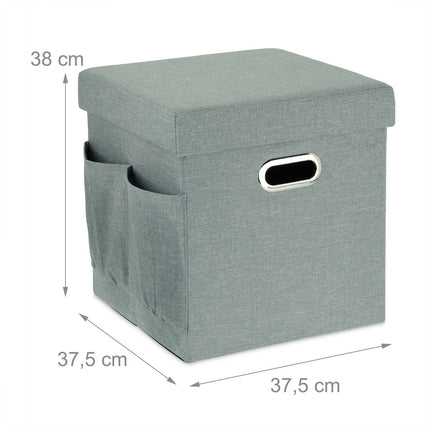 Stool with storage & pockets
