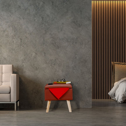 Stool with storage space Artificial leather