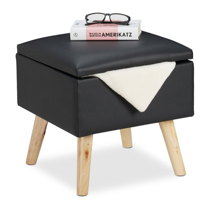 Stool with storage space Artificial leather