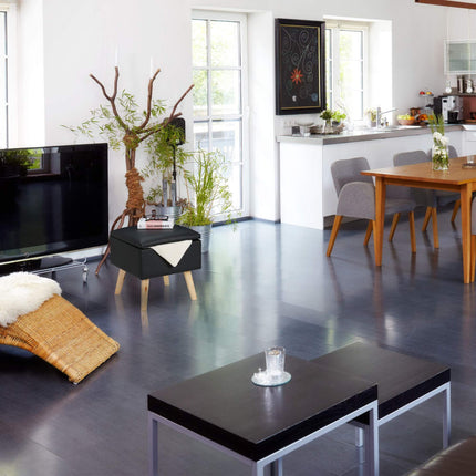Stool with storage space Artificial leather