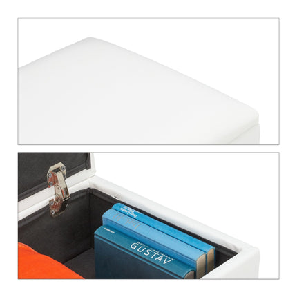 Stool with storage space Artificial leather