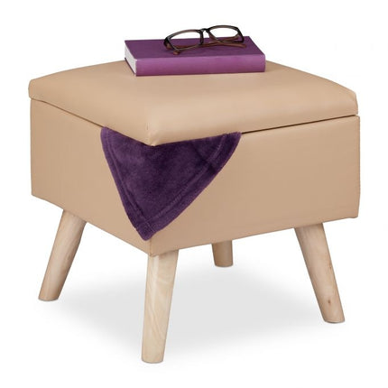 Stool with storage space Artificial leather