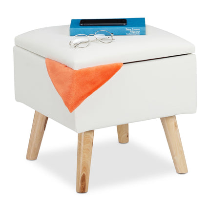 Stool with storage space Artificial leather