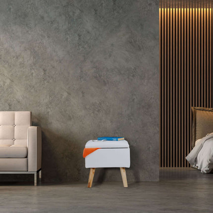 Stool with storage space Artificial leather