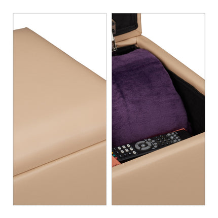 Stool with storage space Artificial leather