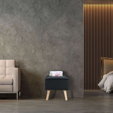 Stool with storage space Artificial leather