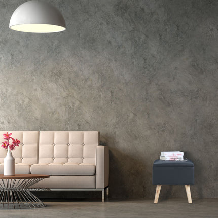 Stool with storage space Artificial leather