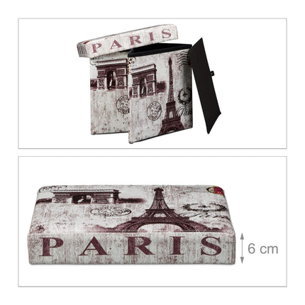 Stool with storage space Trend motif