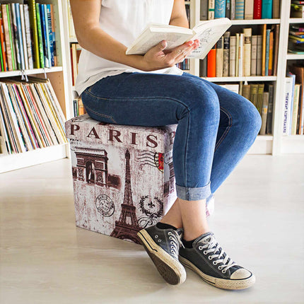Stool with storage space Trend motif