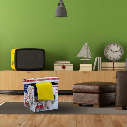 Stool with storage space Trend motif