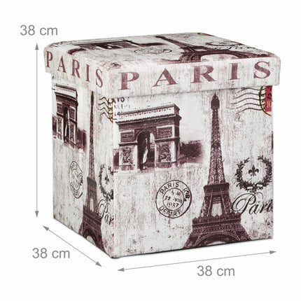 Stool with storage space Trend motif