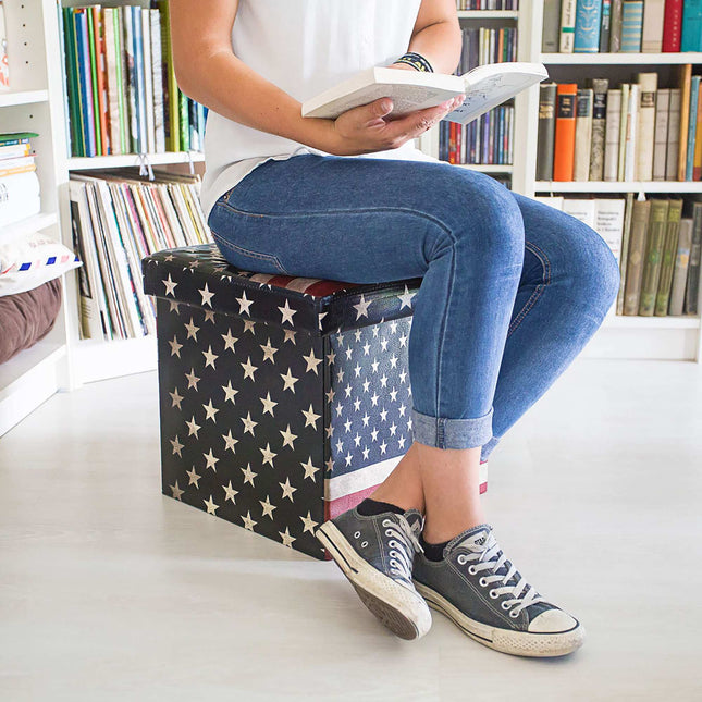 Stool with storage space Trend motif