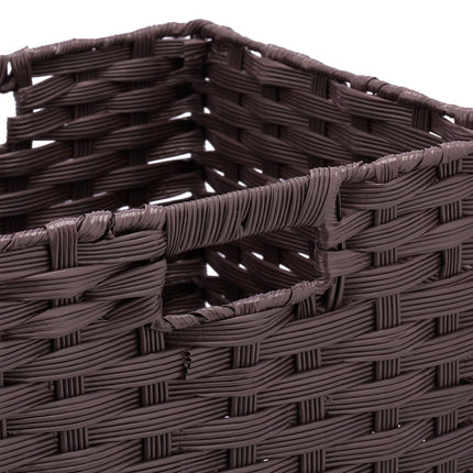 Storage Baskets Set of 2 – Durable Plastic Organisers