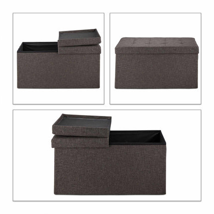 Storage Bench with Hinged Lid