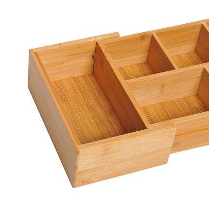 Bamboo storage box, pull-out box, natural