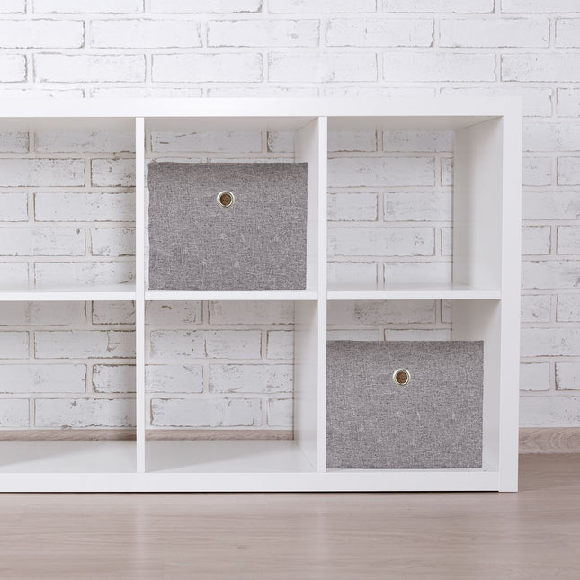 Storage Boxes Set of 2 – Multi-Color Fabric Organizers