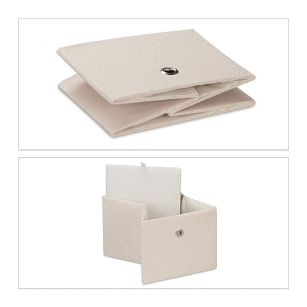 Storage Boxes Set of 2 – Multi-Color Fabric Organizers