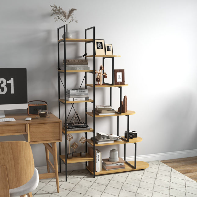 Industrial 5-tier storage shelf with anti-tilt for the home