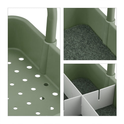 Storage Trolley with Felt Inserts and Accessories