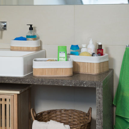 Storage basket bathroom 3 parts