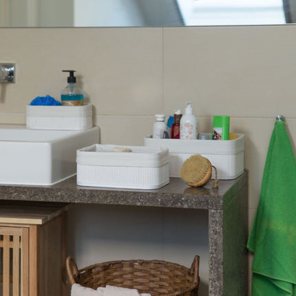 Storage basket bathroom 3 parts