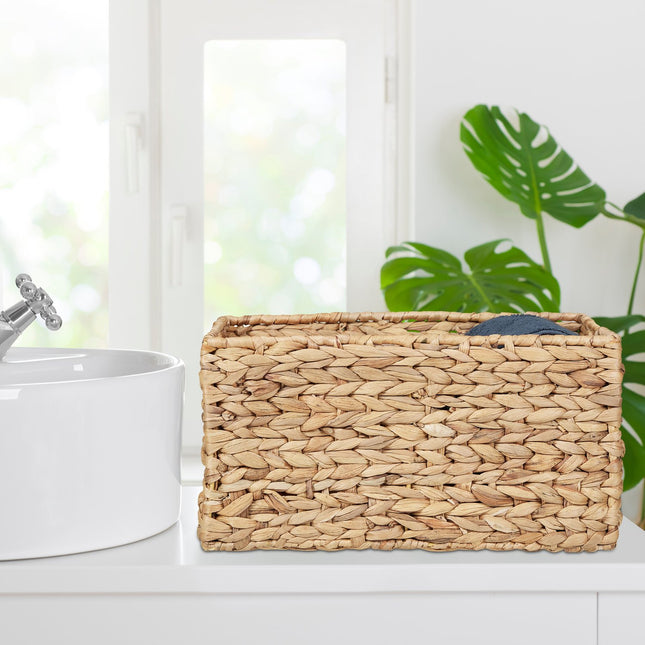 Storage basket for water hyacinth