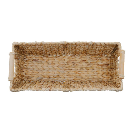 Storage basket in water hyacinth