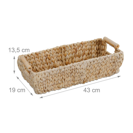 Storage basket in water hyacinth