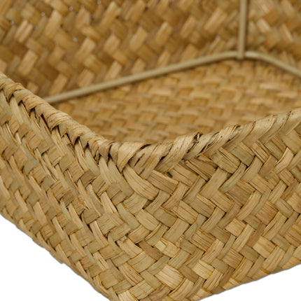 Storage basket, seaweed, set of 3