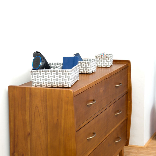 Storage basket set of 4 woven