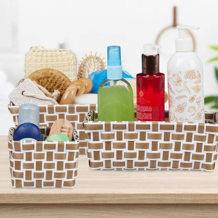 Storage basket set of 4 woven