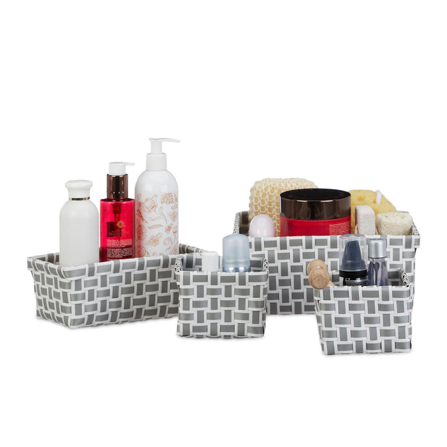 Storage basket set of 4 woven
