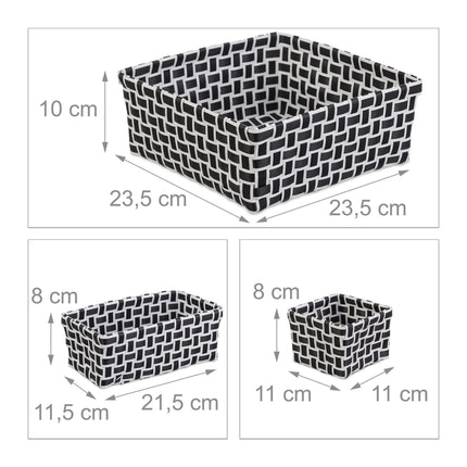 Storage basket set of 4 woven