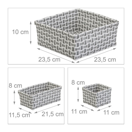 Storage basket set of 4 woven