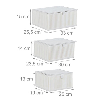 Storage baskets - set of 3