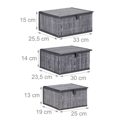 Storage baskets - set of 3