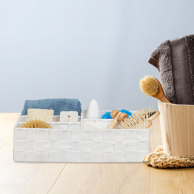 Storage basket with 5 compartments