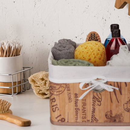 Storage basket with Paris print