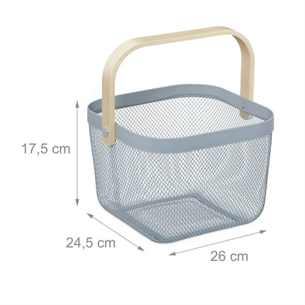 Storage basket with handle