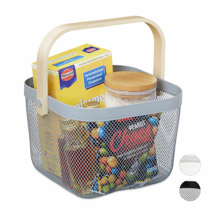 Storage basket with handle