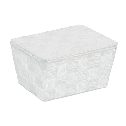 Storage basket with lid