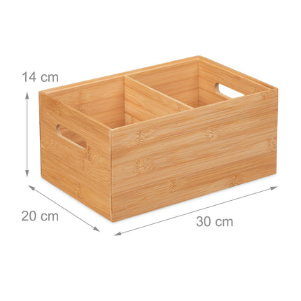 Storage box 2 compartments with handle