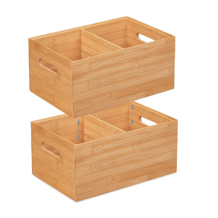 Storage box 2 compartments with handle