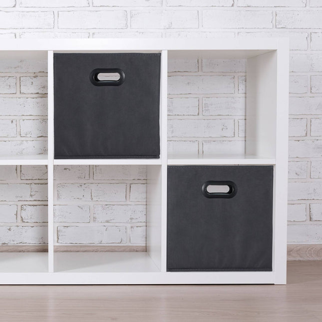 Storage box in anthracite Set of 4