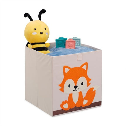 Storage box with fox motif